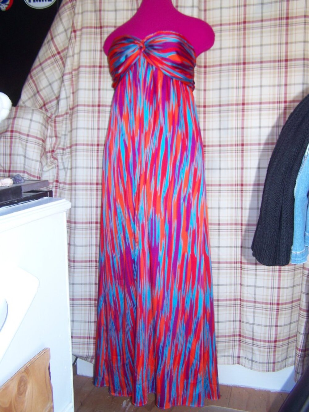 Gianni Bini Convertible Maxi Dress Sz 10 - Picture 3 of 13